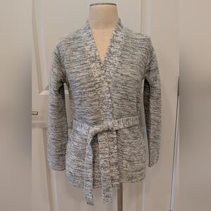 GAP Marled Gray Belted Cardigan